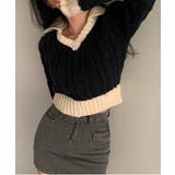 バイカラークロップドニット | by muni:r | 詳細画像4