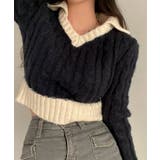 バイカラークロップドニット | by muni:r | 詳細画像7