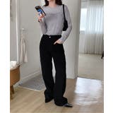 5colorデイリーロングワイドコットンパンツ | by muni:r | 詳細画像16 