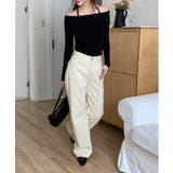 スリットオフショルダーストラップロングTシャツ | by muni:r | 詳細画像6