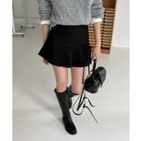 ハーフプリーツリボンミニスカート | by muni:r | 詳細画像1 