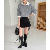 ハーフプリーツリボンミニスカート | by muni:r | 詳細画像2 