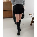 ハーフプリーツリボンミニスカート | by muni:r | 詳細画像5 