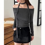 ボーダーオフショルダーマフラーSET | by muni:r | 詳細画像1 