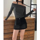 ボーダーオフショルダーマフラーSET | by muni:r | 詳細画像4 