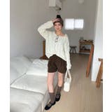 ショルダーリボンケーブルルーズニット | by muni:r | 詳細画像20 