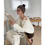 ショルダーリボンケーブルルーズニット | by muni:r | 詳細画像28 