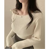 アンバランスリボンリブニット | by muni:r | 詳細画像2