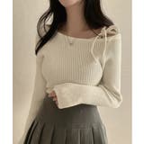 アンバランスリボンリブニット | by muni:r | 詳細画像4