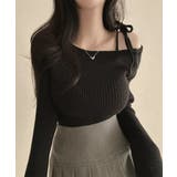 アンバランスリボンリブニット | by muni:r | 詳細画像6