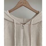 トラックラインニットフードジップアップ | by muni:r | 詳細画像16