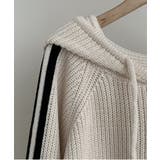 トラックラインニットフードジップアップ | by muni:r | 詳細画像17