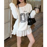 ラブリーリボンレースアンバランススウェット | by muni:r | 詳細画像9