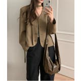 シンプルノーカラータイセットジャケット | by muni:r | 詳細画像1