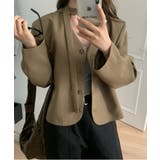 シンプルノーカラータイセットジャケット | by muni:r | 詳細画像2