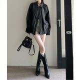 ルーズレザーカラージャケット | by muni:r | 詳細画像7