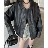 ルーズレザーカラージャケット | by muni:r | 詳細画像8