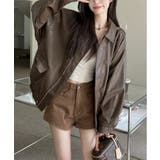 ルーズレザーカラージャケット | by muni:r | 詳細画像9