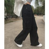 ブラック | ディテールカーゴポケットワイドパンツ | by muni:r