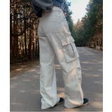 クリーム | ディテールカーゴポケットワイドパンツ | by muni:r