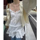 ホワイト | フリルビスチェワンピース | by muni:r