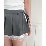 レイヤーラッププリーツミニスカート | by muni:r | 詳細画像18