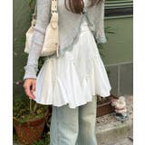 リボンポイントラッフルバンディングスカート 2025 SS | by muni:r | 詳細画像1 