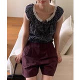 ヴィンテージチェックレースブラウス | by muni:r | 詳細画像6