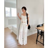 レースシースルーレイヤードホルターブラウス T | by muni:r | 詳細画像11