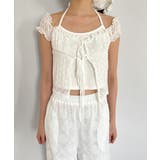 レースシースルーレイヤードホルターブラウス T | by muni:r | 詳細画像16