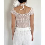 レースシースルーレイヤードホルターブラウス T | by muni:r | 詳細画像19