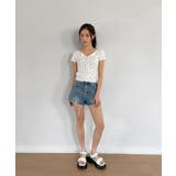 ハートシャーリングリボンVネックT+ヘアシュシュセット | by muni:r | 詳細画像16