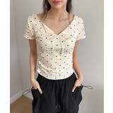 ハートシャーリングリボンVネックT+ヘアシュシュセット | by muni:r | 詳細画像18