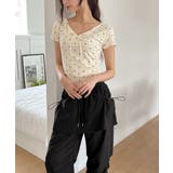 ハートシャーリングリボンVネックT+ヘアシュシュセット | by muni:r | 詳細画像25