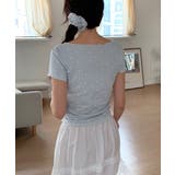 ハートシャーリングリボンVネックT+ヘアシュシュセット | by muni:r | 詳細画像3