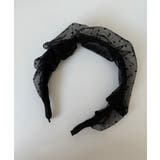 ドットチュールレースシャーリングカチューシャ | by muni:r | 詳細画像1 