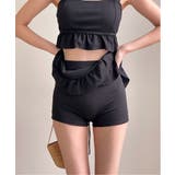 バックコルセット×フリル 2ピースビキニ | by muni:r | 詳細画像10 