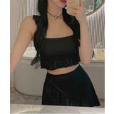 バックコルセット×フリル 2ピースビキニ | by muni:r | 詳細画像3 