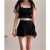 バックコルセット×フリル 2ピースビキニ | by muni:r | 詳細画像8 