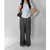 【低身長/高身長/5色展開】ピンタックワイドロングスラックス | by muni:r | 詳細画像33