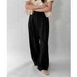 【低身長/高身長/5色展開】ピンタックワイドロングスラックス | by muni:r | 詳細画像36