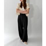 【低身長/高身長/5色展開】ピンタックワイドロングスラックス | by muni:r | 詳細画像38