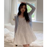 【着用動画あり・2色展開】ピュアカンカンリボンミニワンピース | by muni:r | 詳細画像1 