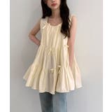 【着用動画あり・2色展開】ピュアカンカンリボンミニワンピース | by muni:r | 詳細画像14 