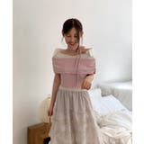 オフショルシャツタイ付き半袖Tシャツ | by muni:r | 詳細画像19