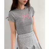 ラブリーリボン刺繍Tシャツ | by muni:r | 詳細画像14 