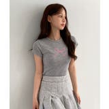 ラブリーリボン刺繍Tシャツ | by muni:r | 詳細画像8 