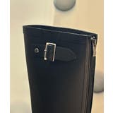 バックルストラップバックジッパーロングレインブーツ | by muni:r | 詳細画像14