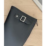 バックルストラップバックジッパーロングレインブーツ | by muni:r | 詳細画像17