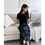 チェックフレアロングスカート | by muni:r | 詳細画像2 